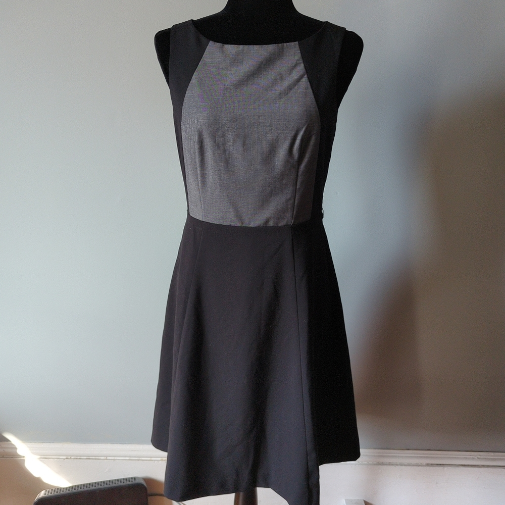 H&M Colorblock Mini Dress – Sleek Office-to-Happy Hour Look (US 8)